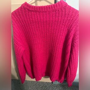 Chunky Hot Pink Medium Sweater Lulus Medium